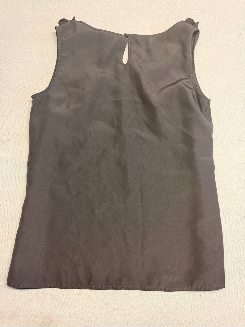 Merona Black Sleeveless Ruffle-Neck Shell Top - Picture 4 of 4